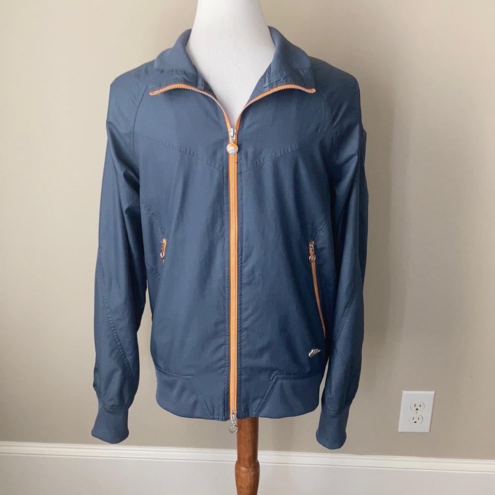 Nike slate blue/orange windbreaker